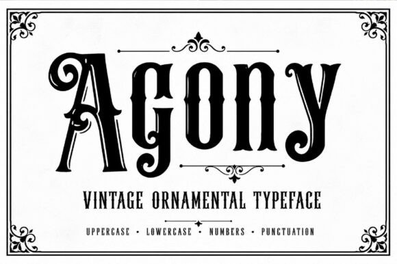 Agony: The Vintage Gothic Font for Bold Design
