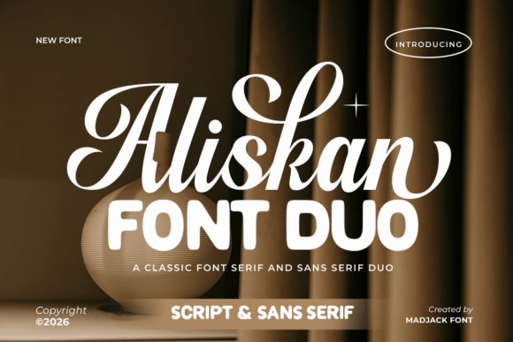 Aliskan Font Duo: Elegant Typography for Modern Design