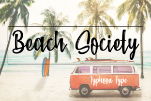 Beach Society: A Laid-Back Brush Stroke Font