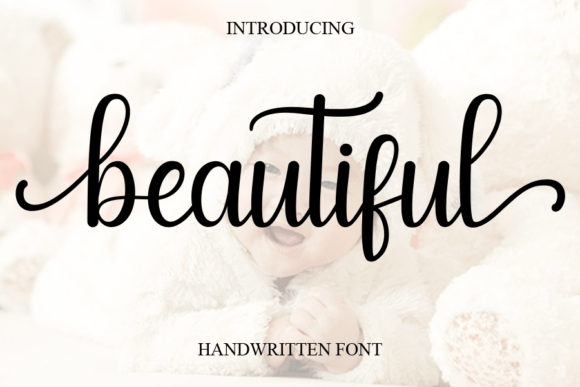 Beautiful: A Sweet, Cursive Handwritten Font for Elegant Designs
