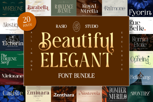Beautiful Elegant Font Bundle for Refined Design