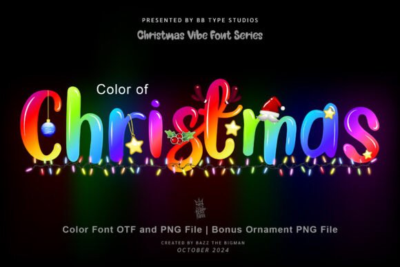 Color of Christmas: A Festive Font for Holiday Designs