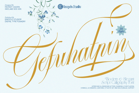 Discover the Elegance of the GEFUHATPIN Script Typeface