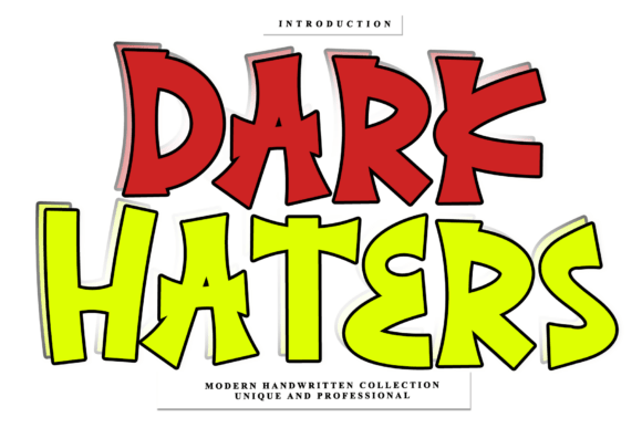 Discover the Timeless Appeal of Dark Haters Font