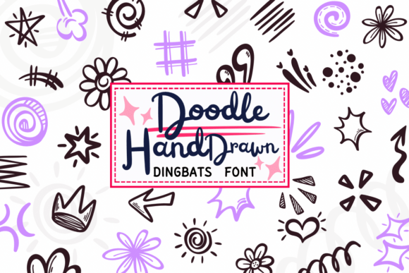 Doodle Hand Drawn: Playful Dingbat Font for Creative Projects