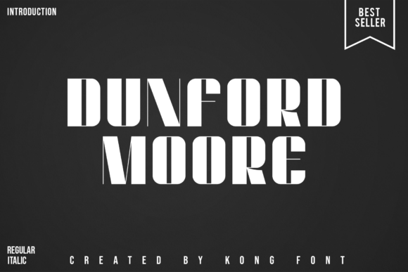 Dunford Moore: A Modern Chunky Display Font