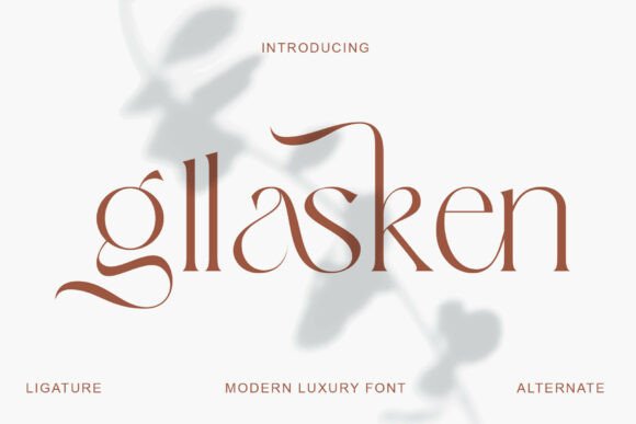 Gllasken: A Modern Luxury Typeface for Visual Storytelling