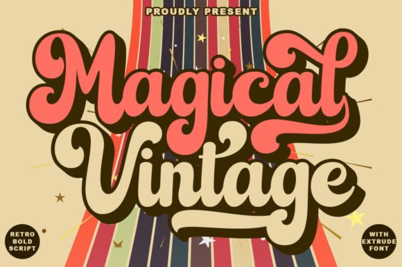 Magical Vintage: A Retro 70’s Script for Modern Design