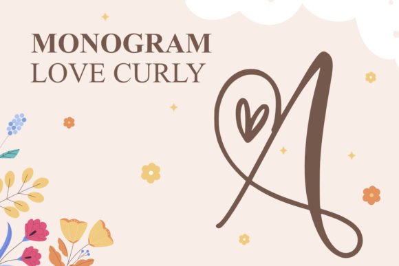 Monogram Love Curly: A Font for Elegant Projects