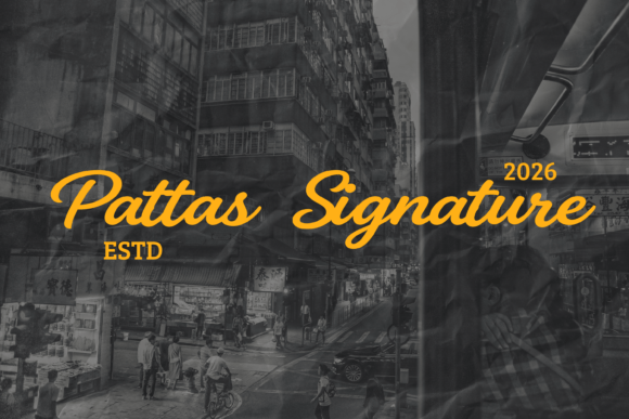 Pattas Signature: Retro Script Font for Urban Designs