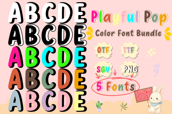 Playful Pop: The Ultimate Font Bundle for Crafters