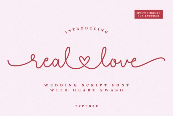 Real Love: A Romantic Script Font for Elegant Designs