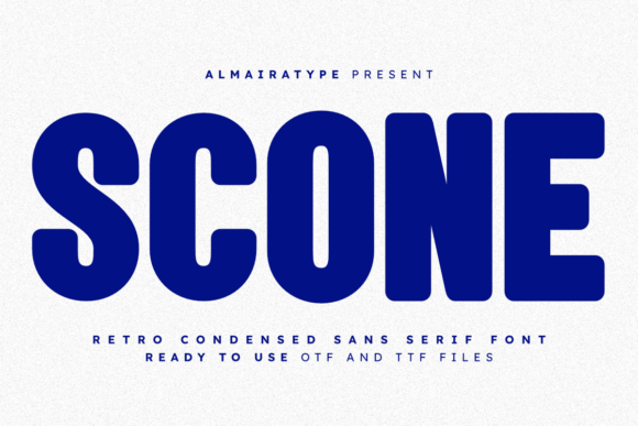 Scone: A Bold Retro Font for Modern Projects