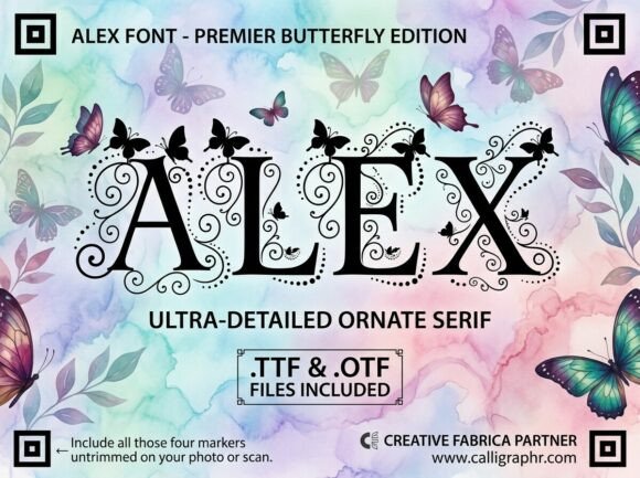 Take Flight with Alex: A Whimsical Serif for Dreamy Designs