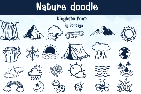 Unleash Your Creativity with Nature Doodle Fonts